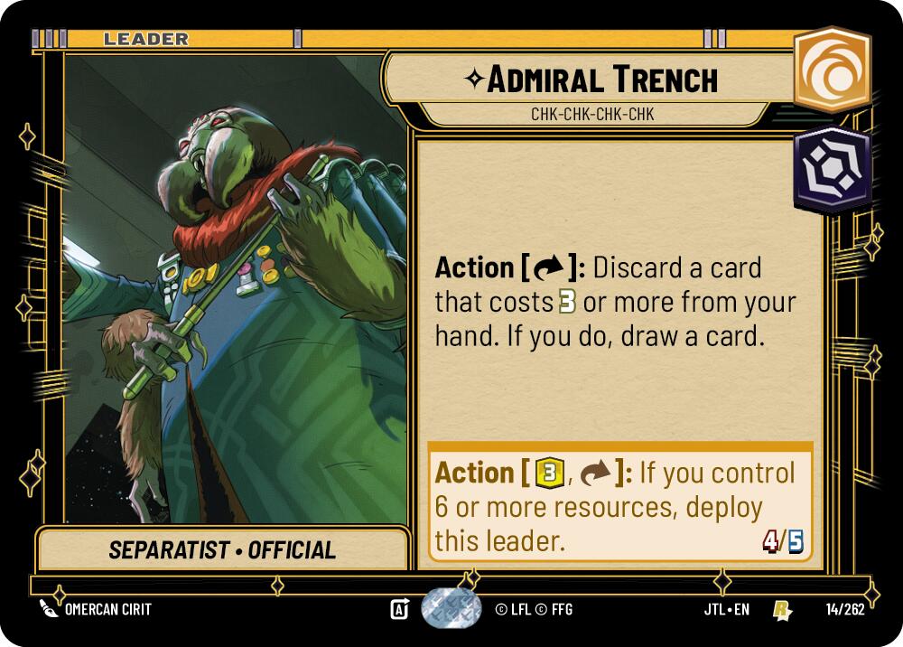 Admiral Trench - Chk-chk-chk-chk (014/262) (014/257) [Jump to Lightspeed] | Eastridge Sports Cards & Games
