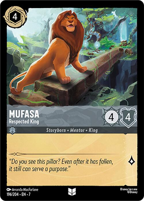 Mufasa - Respected King (196/204) [Archazia's Island] | Eastridge Sports Cards & Games