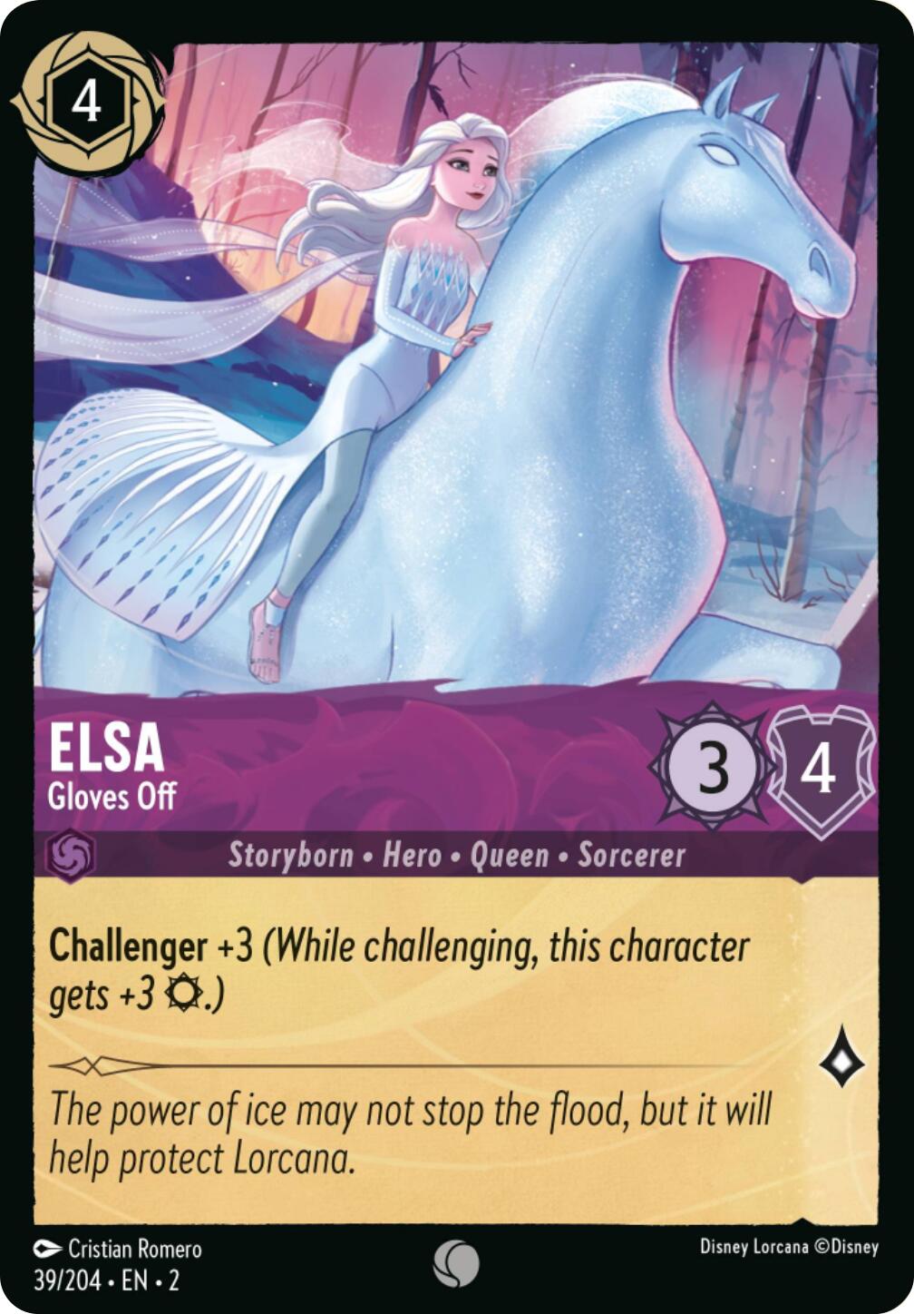 Elsa - Gloves Off (Errata Version) (39/204) [Rise of the Floodborn] | Eastridge Sports Cards & Games