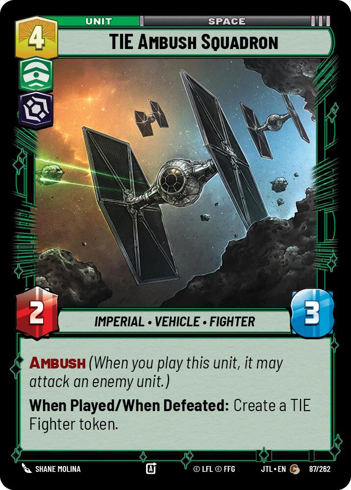 TIE Ambush Squadron (087/262) (087/257) [Jump to Lightspeed] | Eastridge Sports Cards & Games