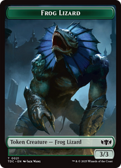Frog Lizard // Dragon (0014) Double-Sided Token [Tarkir: Dragonstorm Commander Tokens] | Eastridge Sports Cards & Games