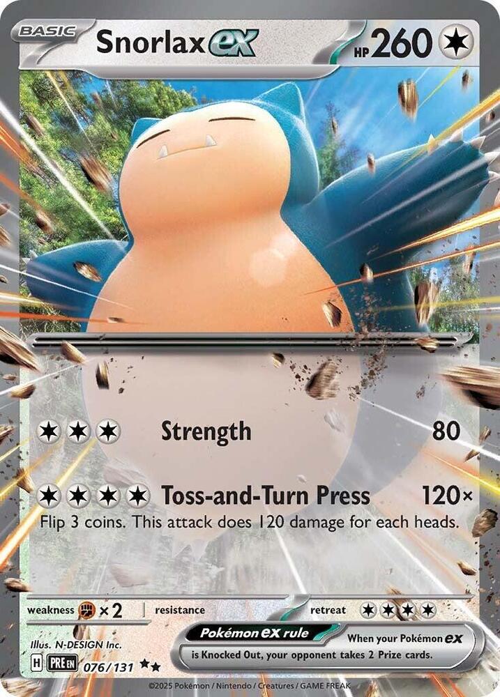 Snorlax ex (076/131) [Scarlet & Violet: Prismatic Evolutions] | Eastridge Sports Cards & Games