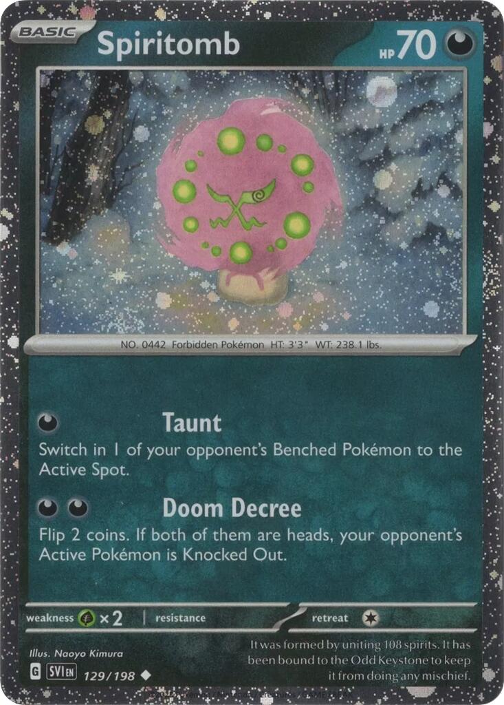 Spiritomb (129/198) (Cosmo Holo) [Scarlet & Violet: Black Star Promos] | Eastridge Sports Cards & Games
