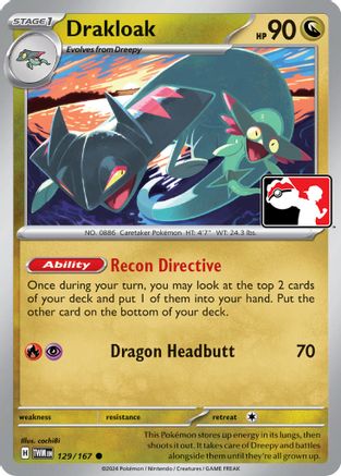 Drakloak (129/167) [Prize Pack Series Six]