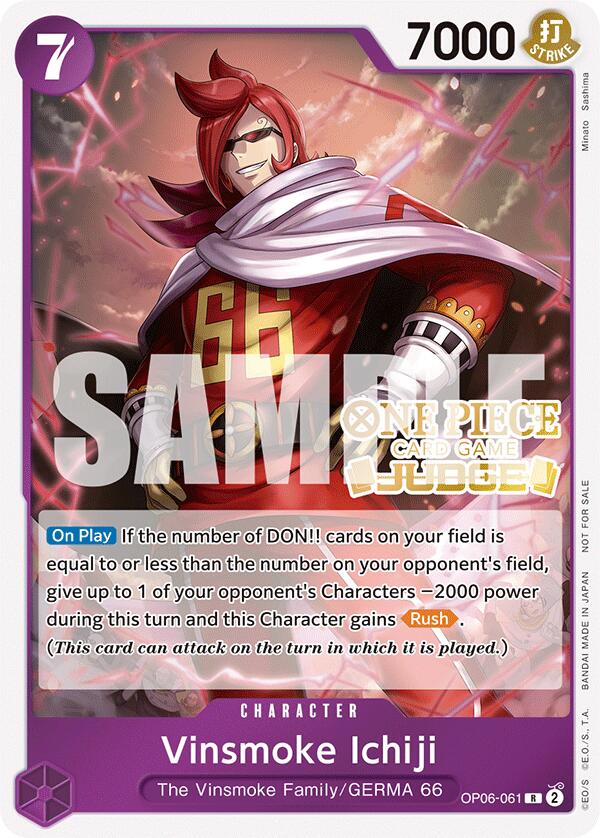 Vinsmoke Ichiji (Judge Pack Vol. 5) [One Piece Promotion Cards] | Eastridge Sports Cards & Games