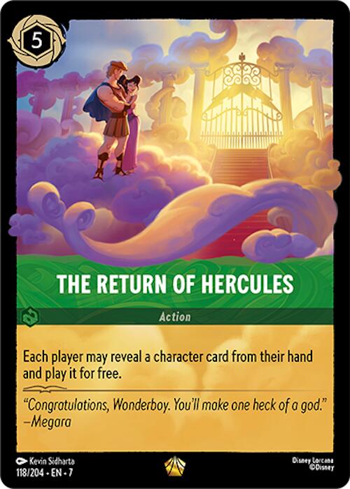 The Return of Hercules (118/204) [Archazia's Island] | Eastridge Sports Cards & Games