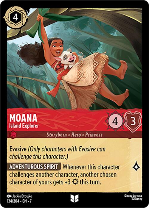 Moana - Island Explorer (134/204) [Archazia's Island] | Eastridge Sports Cards & Games