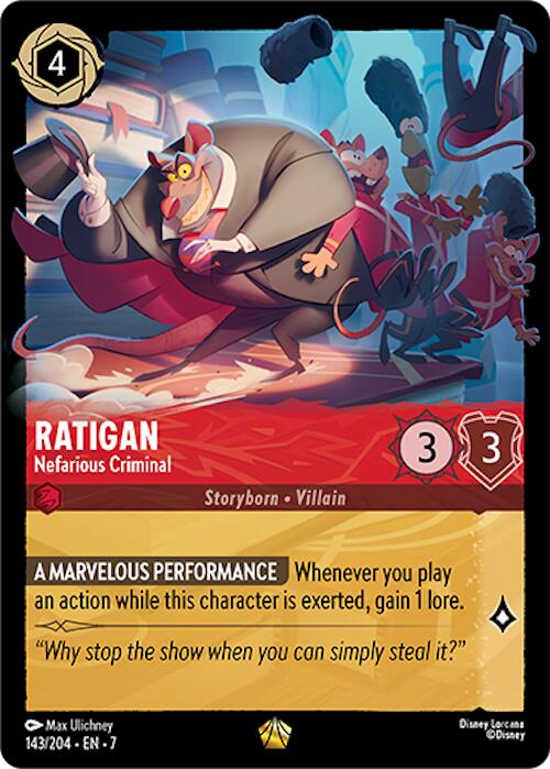Ratigan - Nefarious Criminal (143/204) [Archazia's Island] | Eastridge Sports Cards & Games