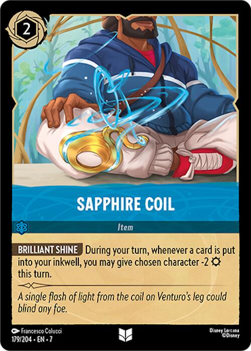 Sapphire Coil (179/204) [Archazia's Island] | Eastridge Sports Cards & Games