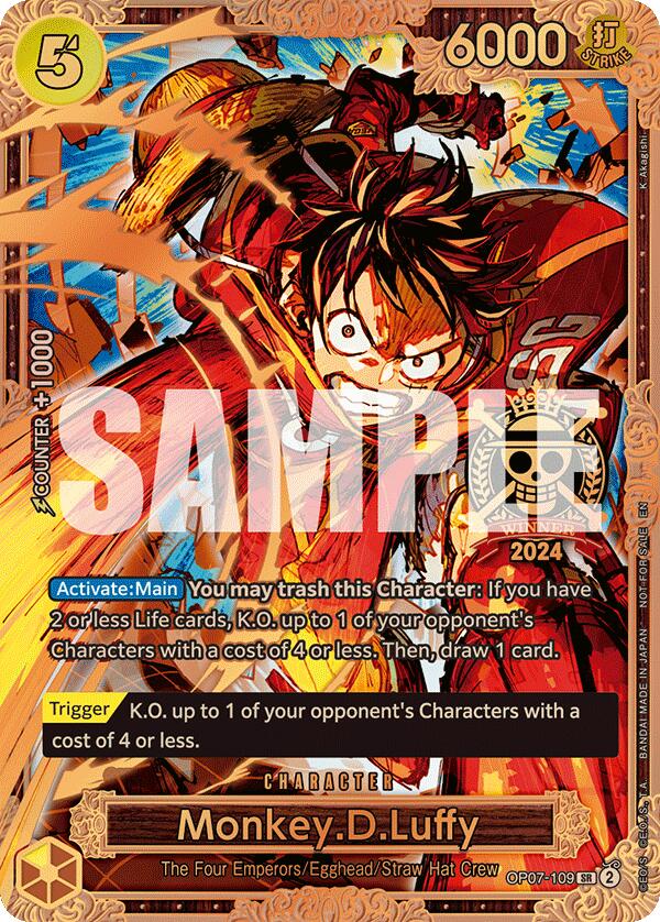 Monkey.D.Luffy (Championship 2024 World Final 3rd Place) [One Piece Promotion Cards] | Eastridge Sports Cards & Games