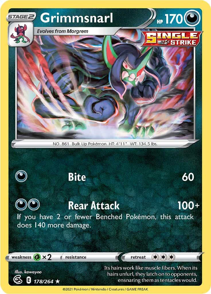 Grimmsnarl (178/264) [Sword & Shield: Fusion Strike] | Eastridge Sports Cards & Games