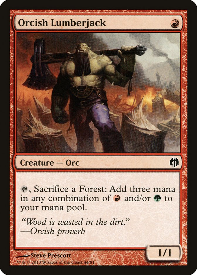 Orcish Lumberjack [Duel Decks: Heroes vs. Monsters] | Eastridge Sports Cards & Games