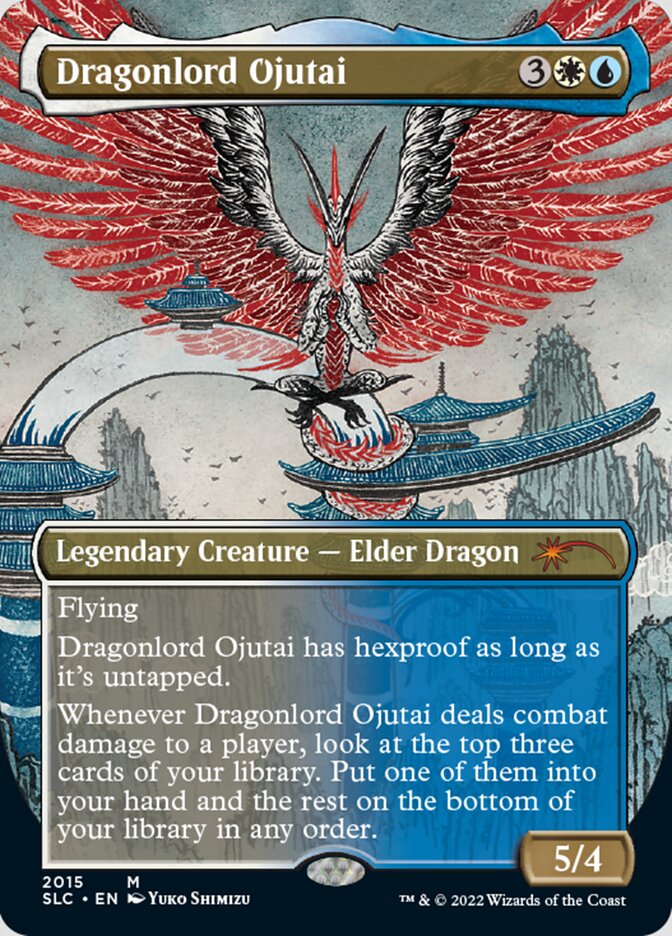 Dragonlord Ojutai (Borderless) [Secret Lair Countdown Kit] | Eastridge Sports Cards & Games