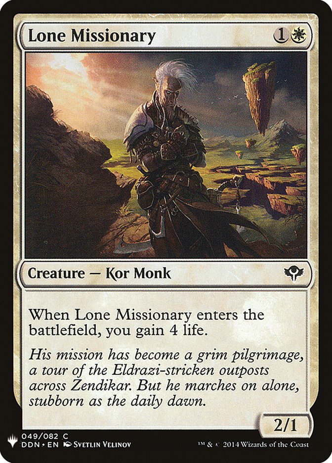 Lone Missionary [Mystery Booster] | Eastridge Sports Cards & Games