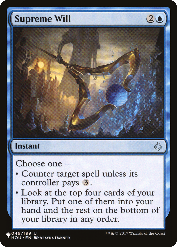 Supreme Will [The List] | Eastridge Sports Cards & Games
