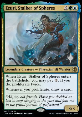 Ezuri, Stalker of Spheres (Promo Pack) [Phyrexia: All Will Be One Promos] | Eastridge Sports Cards & Games