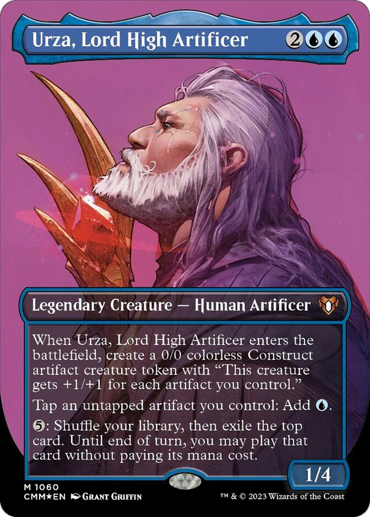 Urza, Lord High Artificer (Borderless Textured Foil Frame Break) [Commander Masters] | Eastridge Sports Cards & Games