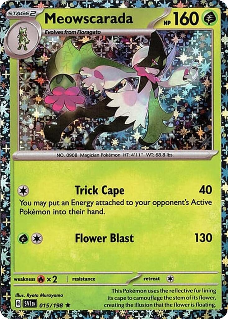 Meowscarada (015/198) (Sparkle Holo) [Miscellaneous Cards] | Eastridge Sports Cards & Games