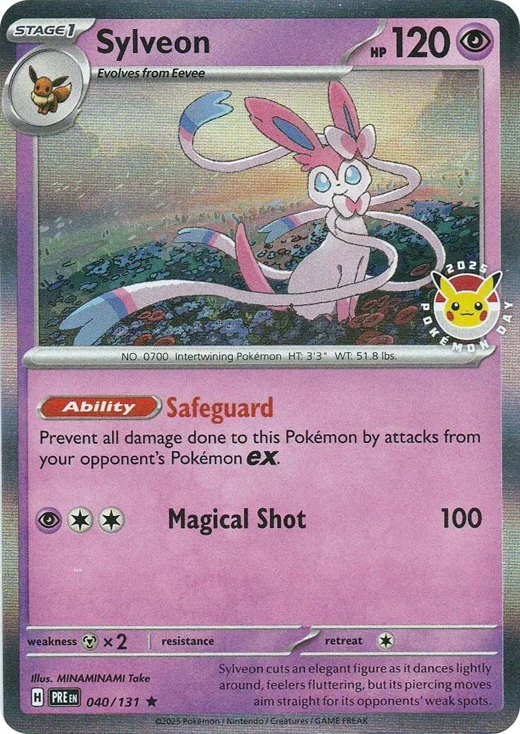 Sylveon (040/131) (Pokemon Day) [Scarlet & Violet: Prismatic Evolutions] | Eastridge Sports Cards & Games