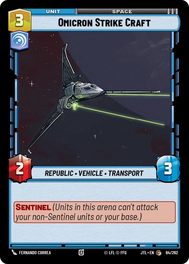 Omicron Strike Craft (064/262) (064/262) [Jump to Lightspeed] | Eastridge Sports Cards & Games