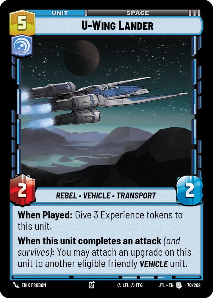 U-Wing Lander (070/262) (070/262) [Jump to Lightspeed] | Eastridge Sports Cards & Games