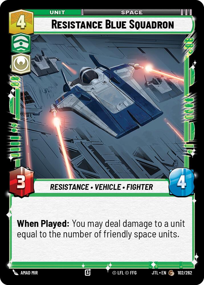 Resistance Blue Squadron (102/262) (102/262) [Jump to Lightspeed] | Eastridge Sports Cards & Games