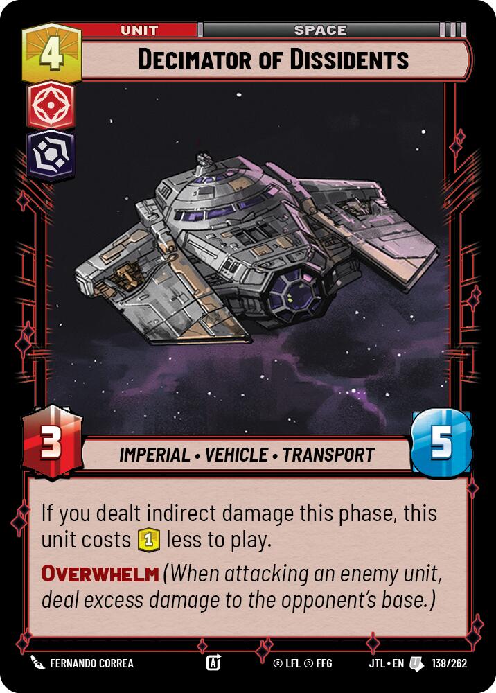 Decimator of Dissidents (138/262) (138/262) [Jump to Lightspeed] | Eastridge Sports Cards & Games