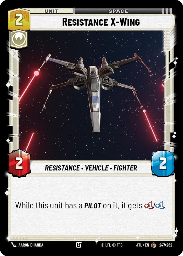 Resistance X-Wing (247/262) (247/262) [Jump to Lightspeed] | Eastridge Sports Cards & Games