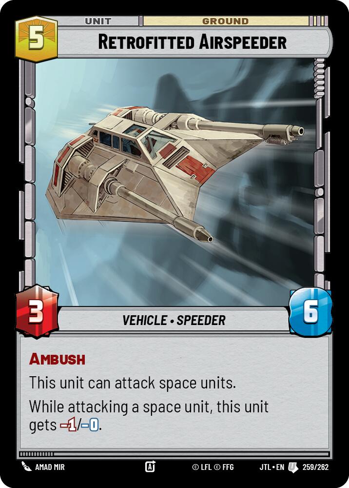 Retrofitted Airspeeder (259/262) (259/262) [Jump to Lightspeed] | Eastridge Sports Cards & Games