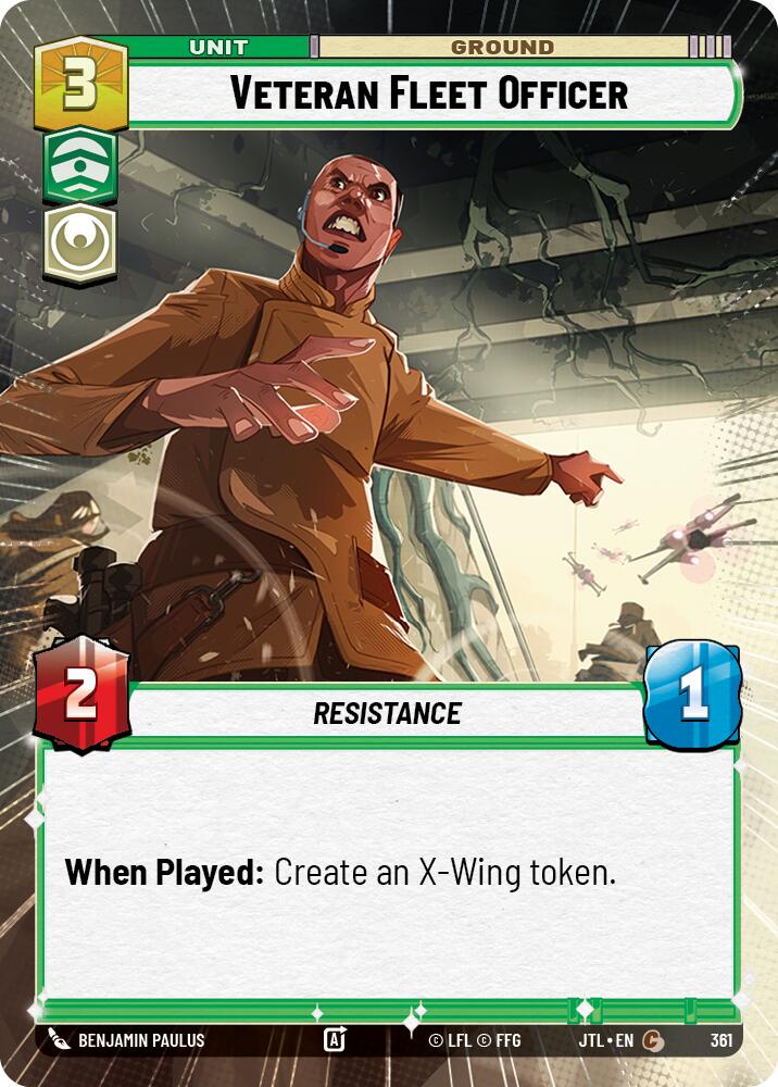 Veteran Fleet Officer (361) (Hyperspace) (361) [Jump to Lightspeed] | Eastridge Sports Cards & Games