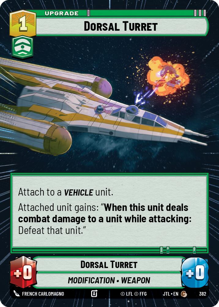 Dorsal Turret (382) (Hyperspace) (382) [Jump to Lightspeed] | Eastridge Sports Cards & Games
