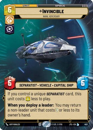 Invincible - Naval Adversary (Hyperspace) (453) - Jump to Lightspeed