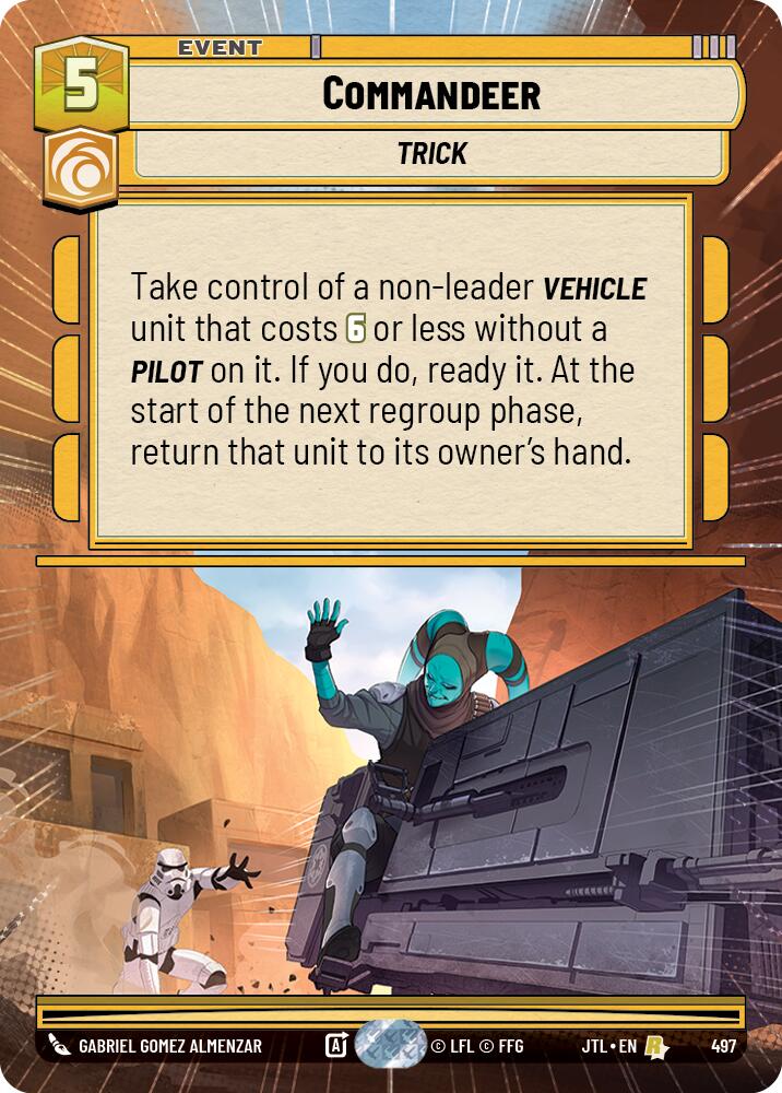 Commandeer (497) (Hyperspace) (497) [Jump to Lightspeed] | Eastridge Sports Cards & Games