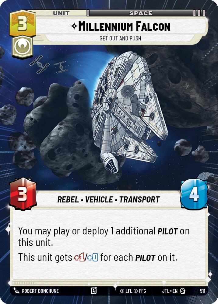 Millennium Falcon - Get Out And Push (511) (Hyperspace) (511) [Jump to Lightspeed] | Eastridge Sports Cards & Games