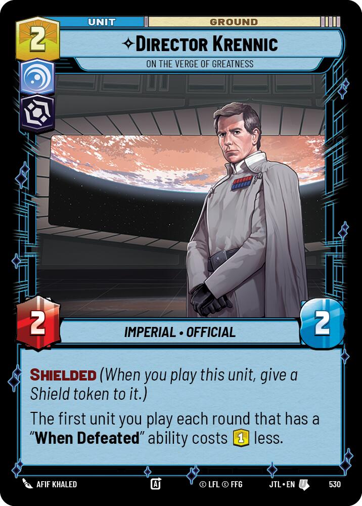 Director Krennic - On the Verge of Greatness (530) (530) [Jump to Lightspeed] | Eastridge Sports Cards & Games