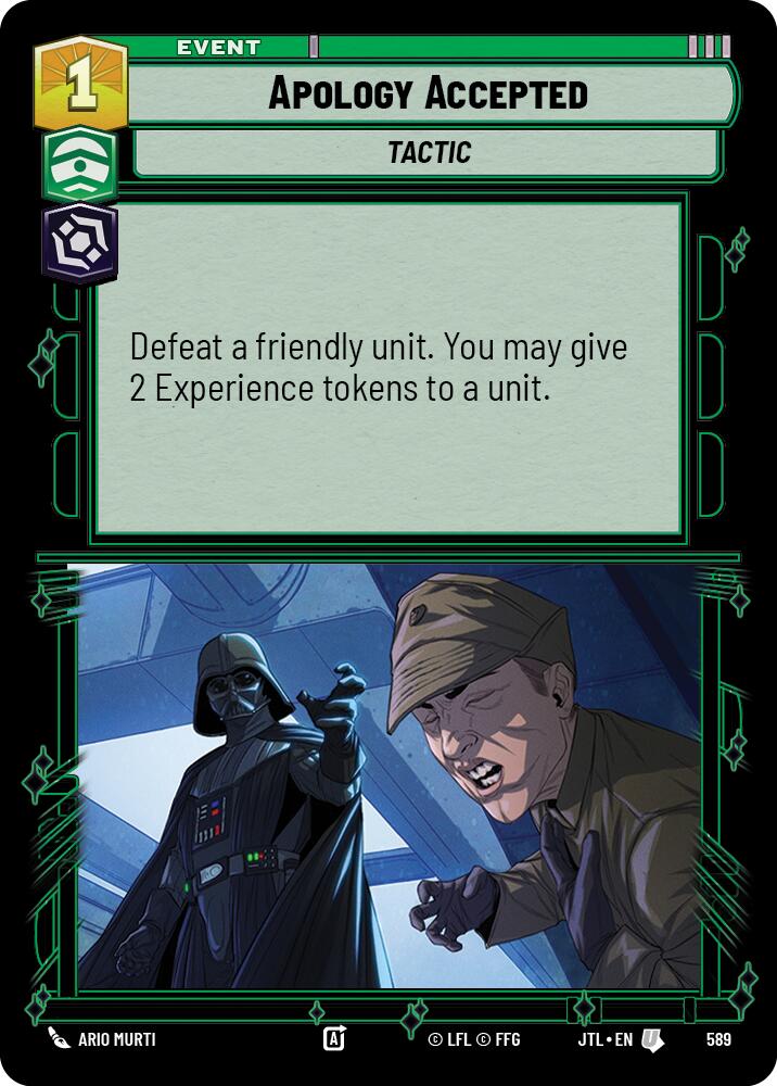 Apology Accepted (589) (589) [Jump to Lightspeed] | Eastridge Sports Cards & Games