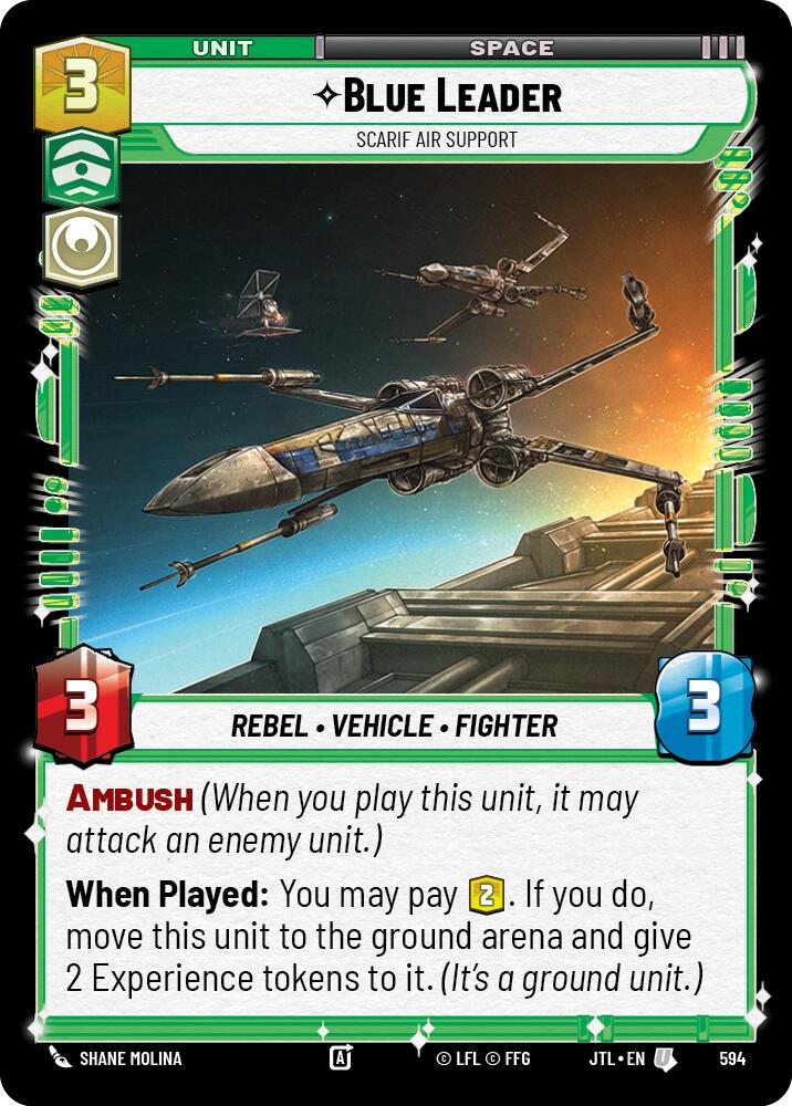 Blue Leader - Scarif Air Support (594) (594) [Jump to Lightspeed] | Eastridge Sports Cards & Games