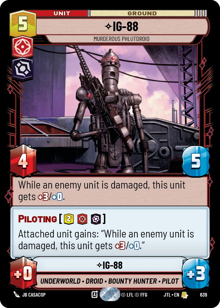 IG-88 - Murderous Phlutdroid (639) (639) [Jump to Lightspeed] | Eastridge Sports Cards & Games