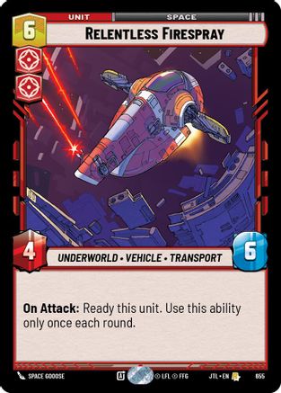 Relentless Firespray (Foil) (655) - Jump to Lightspeed Foil