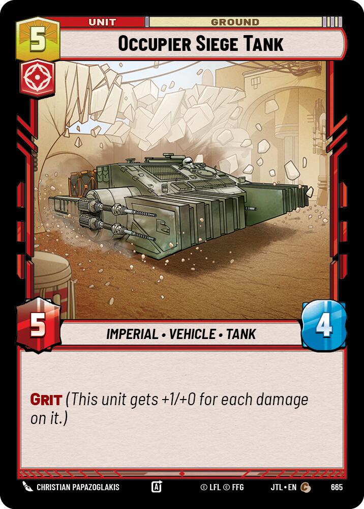 Occupier Siege Tank (665) (665) [Jump to Lightspeed] | Eastridge Sports Cards & Games