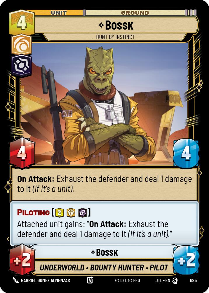 Bossk - Hunt By Instinct (685) (685) [Jump to Lightspeed] | Eastridge Sports Cards & Games