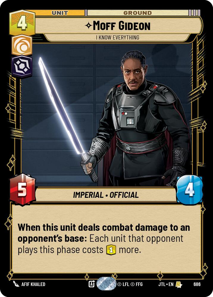 Moff Gideon - I Know Everything (686) (686) [Jump to Lightspeed] | Eastridge Sports Cards & Games