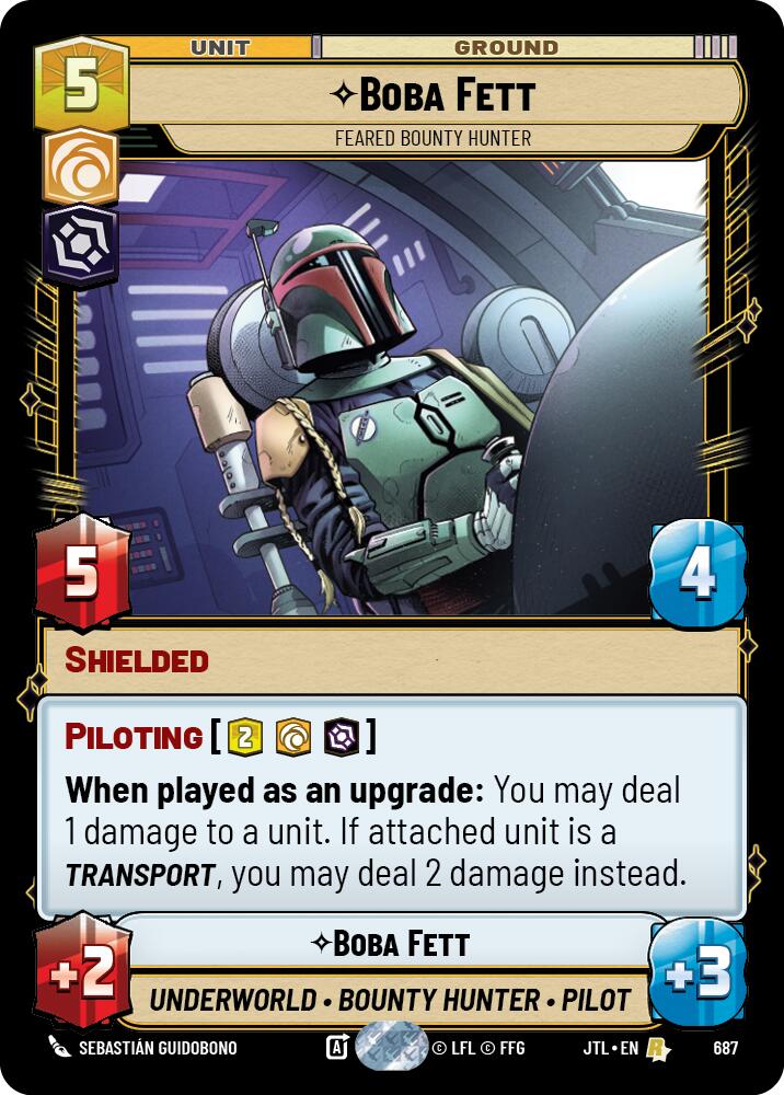 Boba Fett - Feared Bounty Hunter (687) (687) [Jump to Lightspeed] | Eastridge Sports Cards & Games