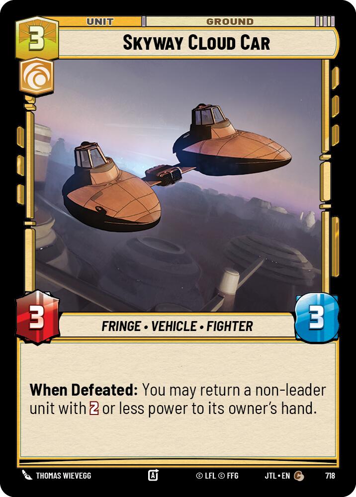 Skyway Cloud Car (718) (718) [Jump to Lightspeed] | Eastridge Sports Cards & Games
