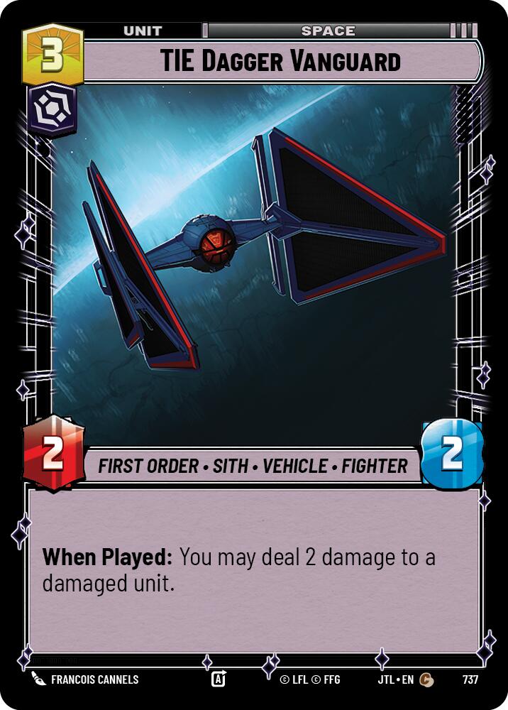 TIE Dagger Vanguard (737) (737) [Jump to Lightspeed] | Eastridge Sports Cards & Games