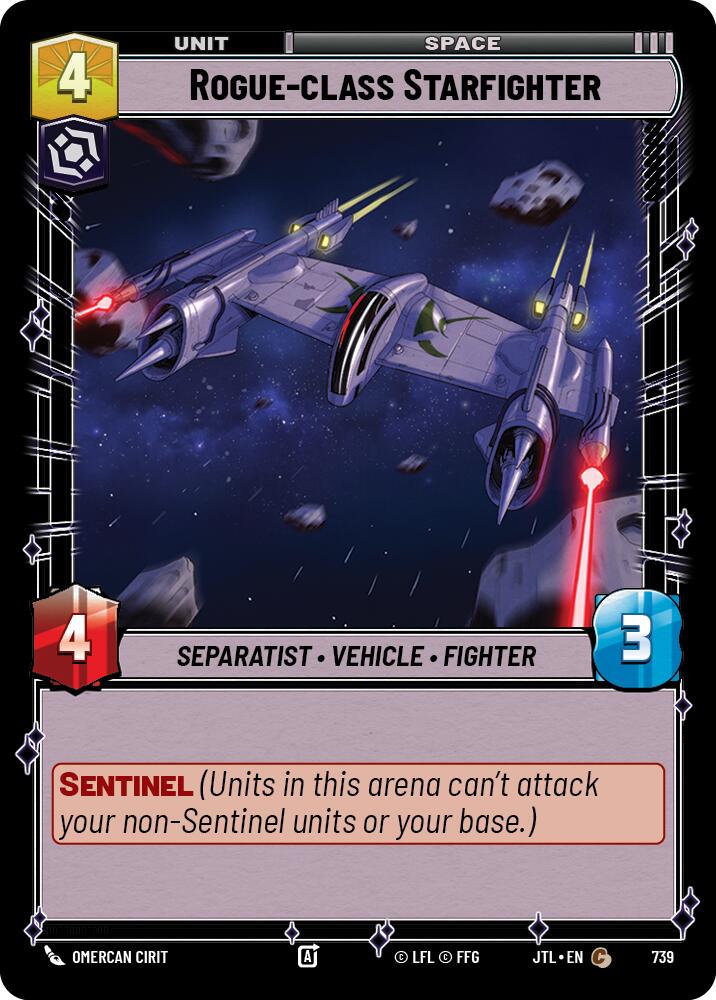 Rogue-class Starfighter (739) (739) [Jump to Lightspeed] | Eastridge Sports Cards & Games