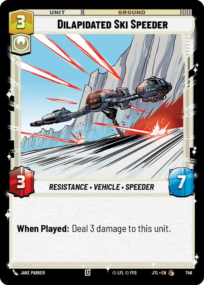 Dilapidated Ski Speeder (746) (746) [Jump to Lightspeed] | Eastridge Sports Cards & Games