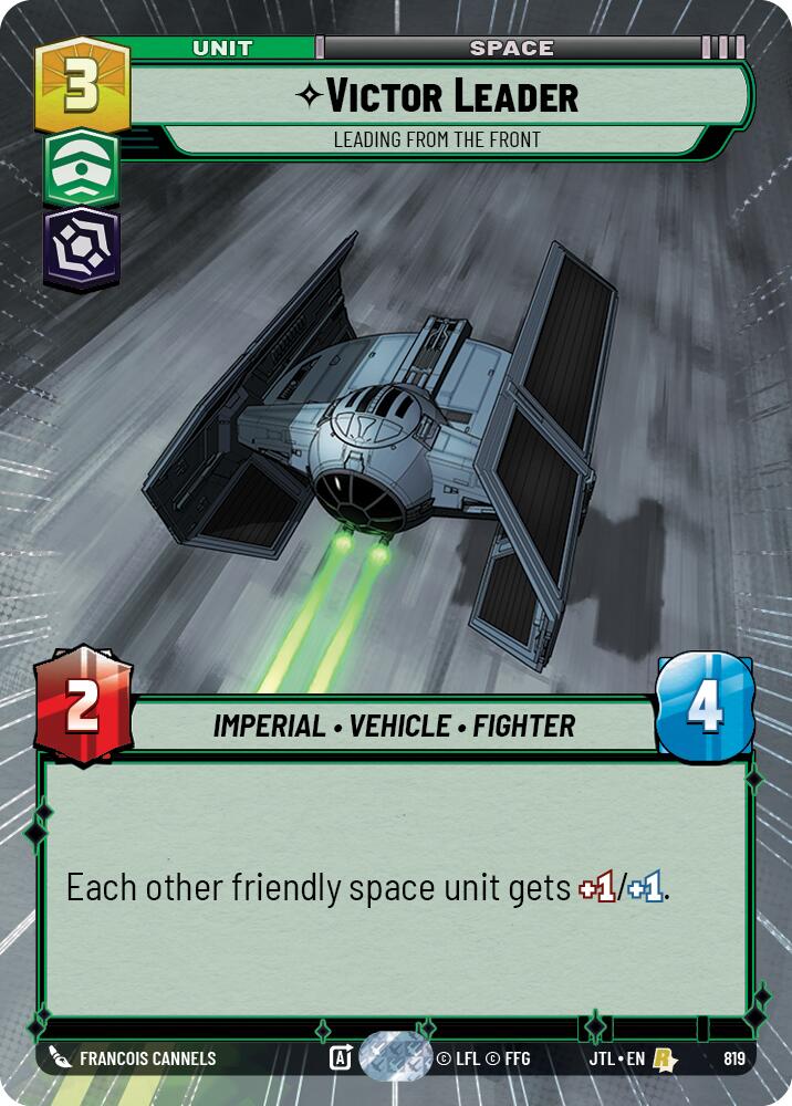 Victor Leader - Leading from the Front (819) (Hyperspace Foil) (819) [Jump to Lightspeed] | Eastridge Sports Cards & Games
