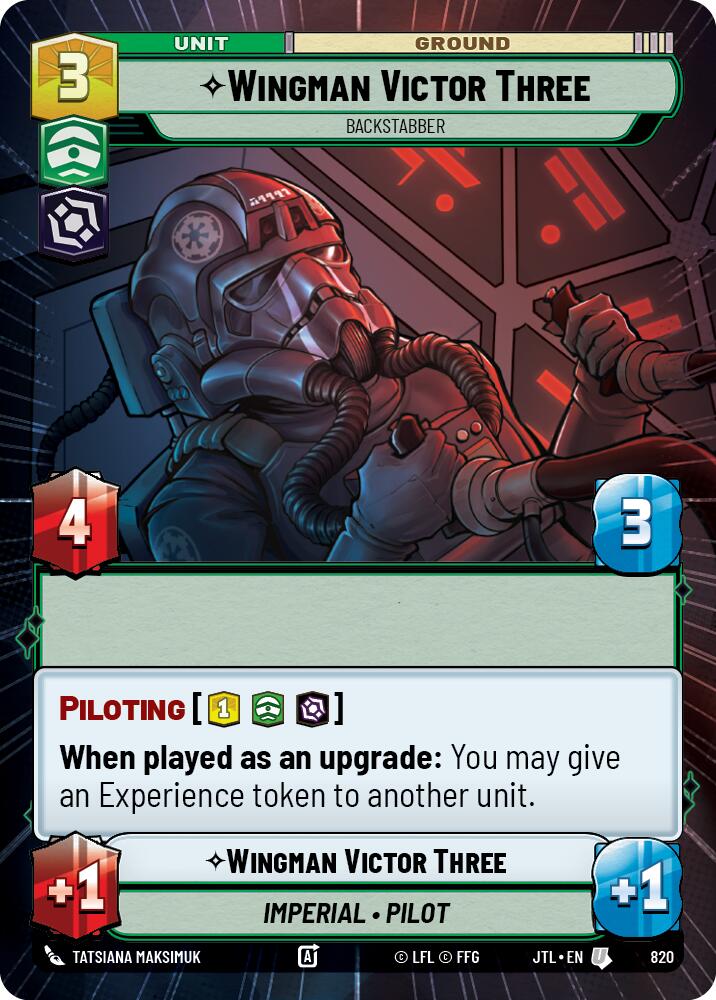 Wingman Victor Three - Backstabber (820) (Hyperspace Foil) (820) [Jump to Lightspeed] | Eastridge Sports Cards & Games