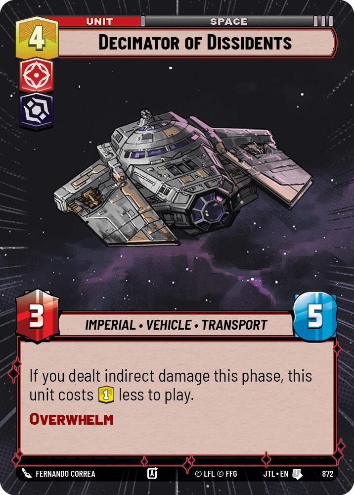 Decimator of Dissidents (872) (Hyperspace Foil) (872) [Jump to Lightspeed] | Eastridge Sports Cards & Games